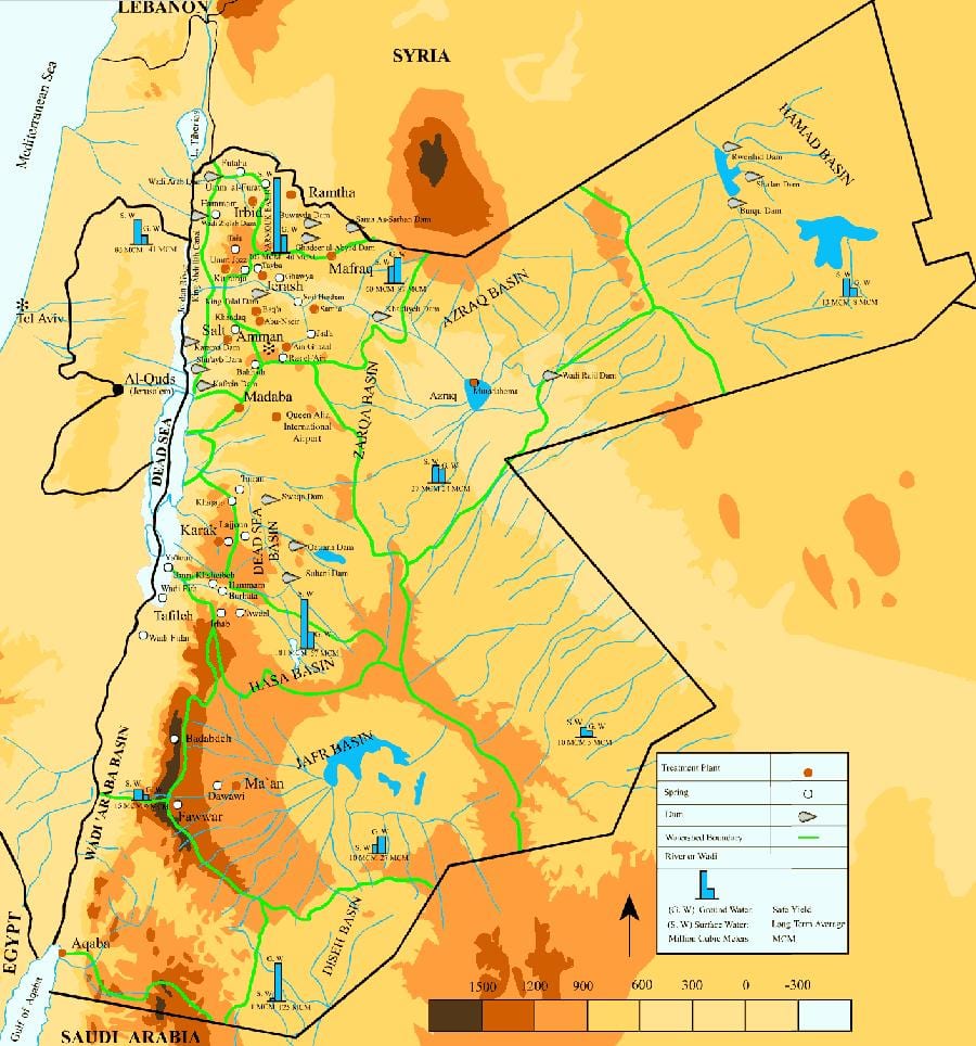 mapa do Jordão clima
