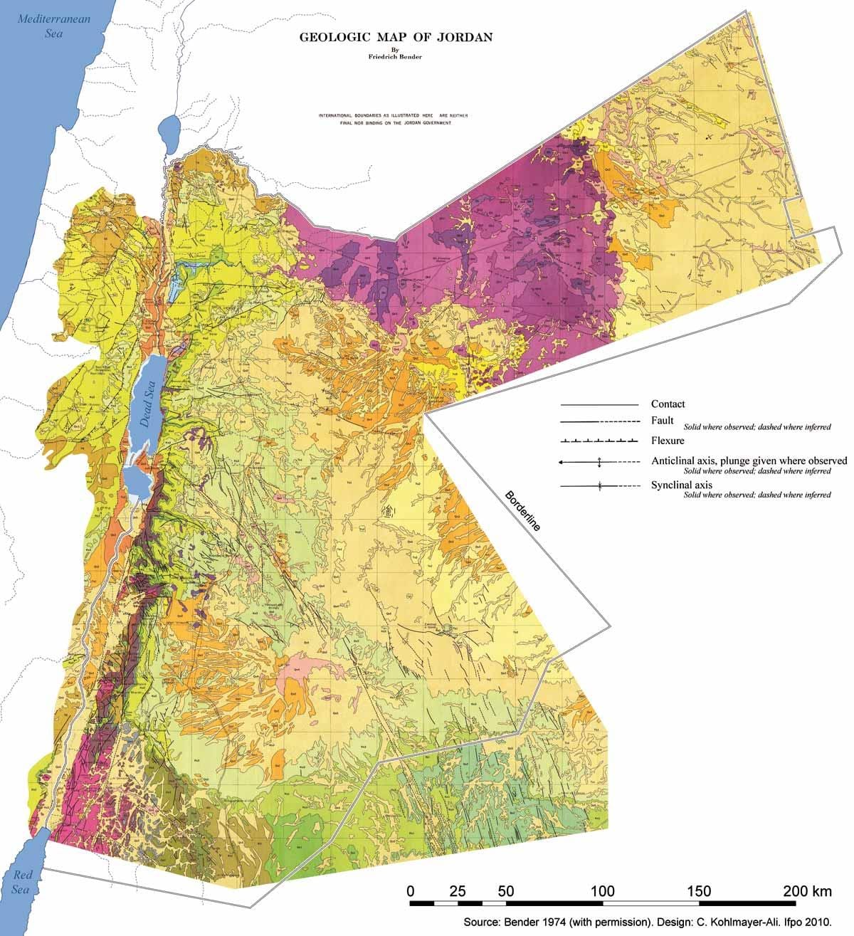 mapa de geologia do Jordão