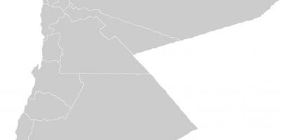 Mapa em branco da Jordânia