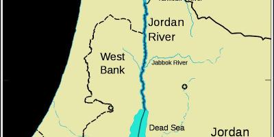 Rio jordão oriente médio mapa